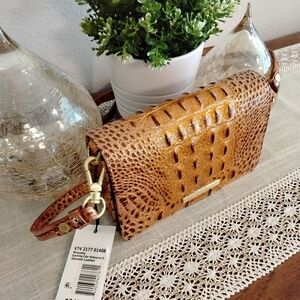 Brahmin Tan Crocodile Embossed Women's Bag